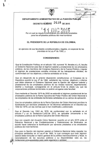 Decreto 2418 de 2015 - Presidencia de la República de Colombia