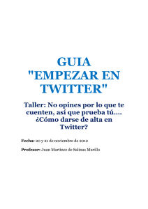 GUIA "EMPEZAR EN TWITTER"