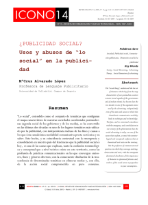 ¿PUBLICIDAD SOCIAL?, Usos y abusos de “lo social” en la publicidad