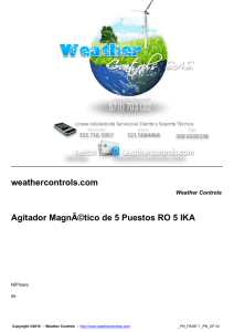 weathercontrols.com Agitador MagnÃ©tico de 5 Puestos RO 5 IKA