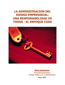 El enfoque COSO