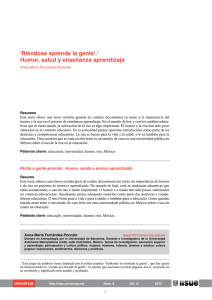 `Riéndose aprende la gente`. - Revista Iberoamericana de