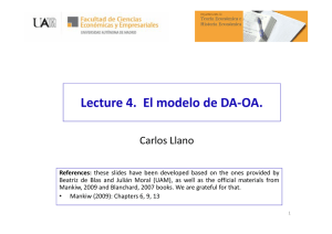 Lecture 4. El modelo de DA-OA.