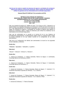 Normas por las cuales se regirán las empresas de seguros y