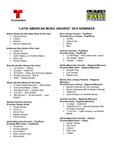 “latin american music awards” 2015 nominees