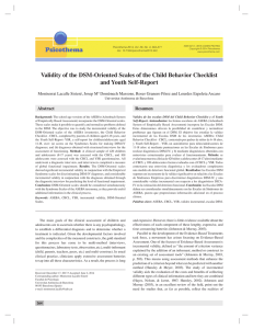 Validity of the DSM-Oriented Scales of the Child