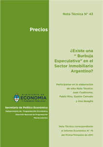 “Burbuja Especulativa” en el Sector Inmobiliario Argentino?