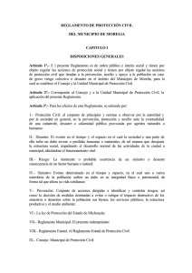 Reglamento de Protección Civil del Municipio de Morelia