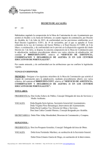 Decreto mesa Contratación - Ayuntamiento de Portugalete