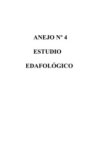ANEJO Nº 4 ESTUDIO EDAFOLÓGICO