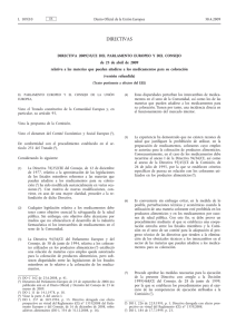 Directiva 2009/35/CE del Parlamento Europeo y del Consejo, de 23