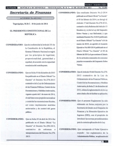 Secretaría de Finanzas - Tribunal Superior de Cuentas