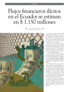 Flujos financieros ilícitos en el Ecuador se estiman
