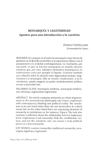 monarquía y legitimidad - Fundacion Elías de Tejada