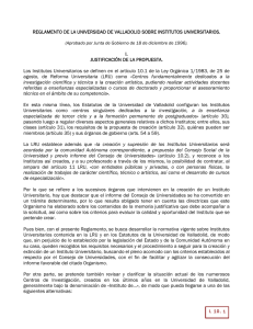 I.10. Reglamento de Institutos Universitarios.