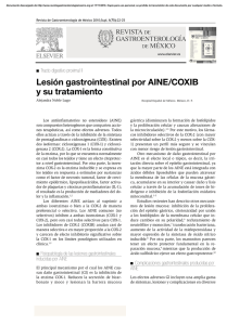 Lesión gastrointestinal por AINE/COXIB y su tratamiento