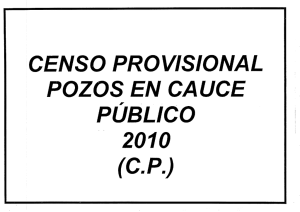 CENSO PROVISIONAL POZOS EN CAUCE PÚBLICO (C.P.)