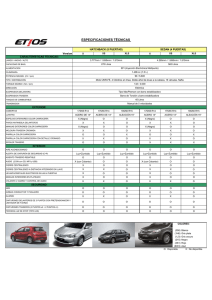 Ficha técnica Toyota Etios