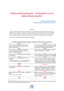 Sistema fiscal portugués. Comparación con el sistema fiscal español