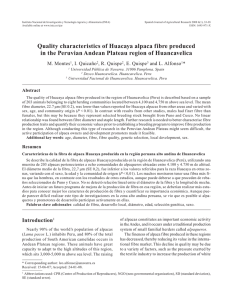 Quality characteristics of Huacaya alpaca fibre - Academica-e
