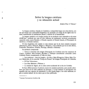 Sobre la lengua catalana - Academia de la Llingua Asturiana