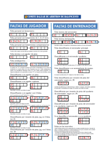 Plantilla faltas - Club del Árbitro