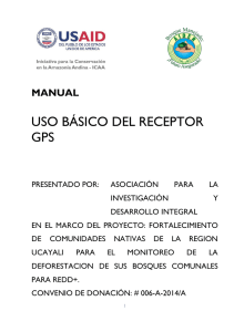 uso básico del receptor gps - Iniciativa para la Conservación en la