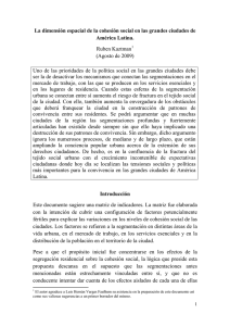 La dimensin espacial de la cohesin social en las grandes ciudades