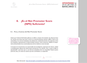 8. ¿Es el Net Promoter Score (NPS) Suficiente?