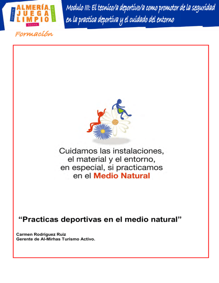 Practicas deportivas en el medio natural