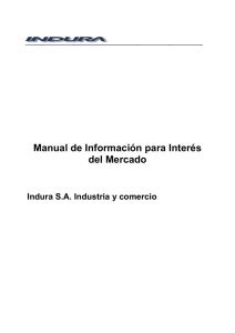 Manual de Información para Interés del Mercado
