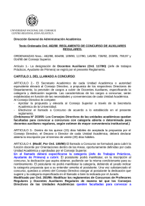 Reglamento Auxiliares Regulares - Centro Universitario Regional