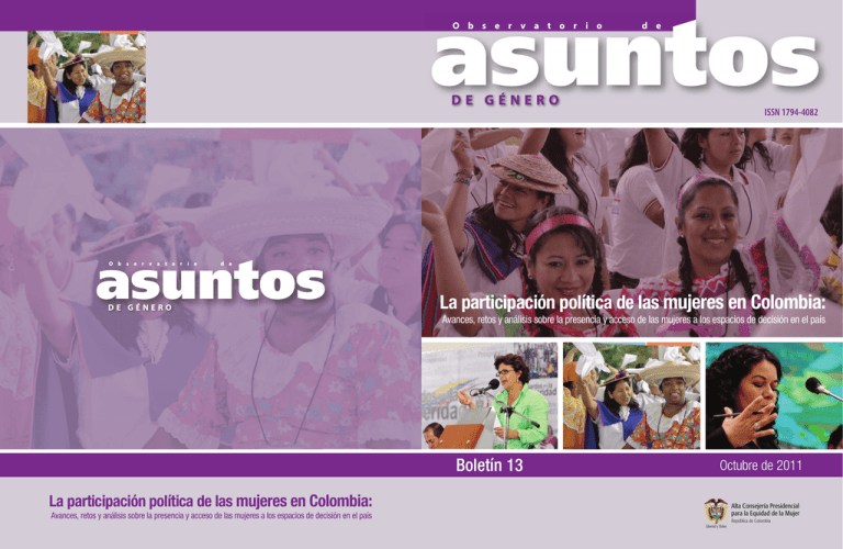La participación política de las mujeres en Colombia