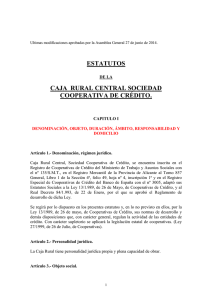 estatutos - Caja Rural Central