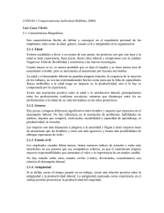 UNIDAD 2 Comportamiento Individual (Robbins, 2004) Luis Casas