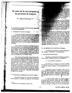 El valor de la cosa juzgada¡ejí los procesos de ampam¿f)i`i