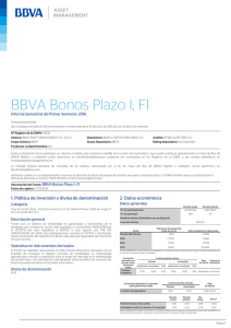 BBVA Bonos Plazo I, FI - BBVA Asset Management
