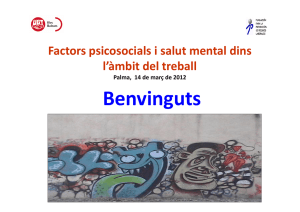 Factors psicosocials i salut mental dins l`àmbit del