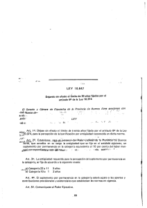 LEY 10.647 Dejando sin efecto el limite de 30 años fijados por el