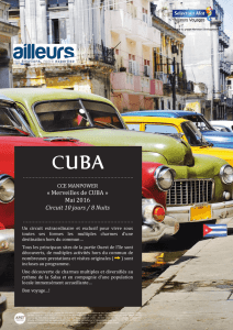 Merveilles de CUBA » Mai 2016 Circuit 10 jours / 8