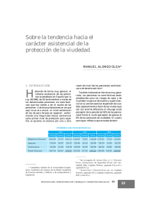 Sobre la tendencia hacia el carácter asistencial de la protección de