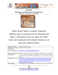 FICHA Yihad, Guerra Santa y Cruzada: Propuesta didáctica para la