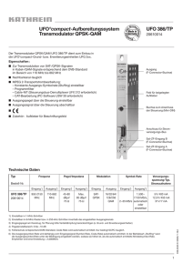UFO®compact-Aufbereitungssystem Transmodulator QPSK
