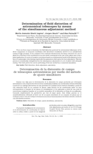 Determination of field distortion of astronomical telescopes by