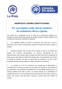 Manifiesto: España Constitucional