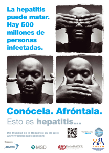 Cartel día mundial hepatitis C - Federación Nacional de Enfermos y