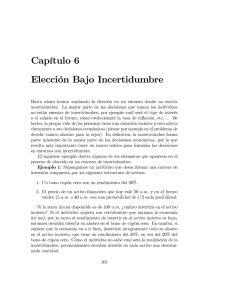 Capítulo 6 Elección Bajo Incertidumbre