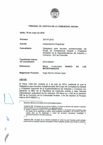 Page 1 TRIBUNAL DE JUSTICIA DE LA COMUNDADANDNA Quito