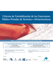 Criterios de Contabilización de las Concesiones Público