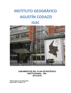 Versión 1.0 - Instituto Geográfico Agustín Codazzi